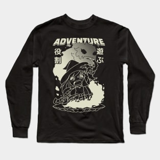 Anime Gaming Adventure RPG Witch White Long Sleeve T-Shirt